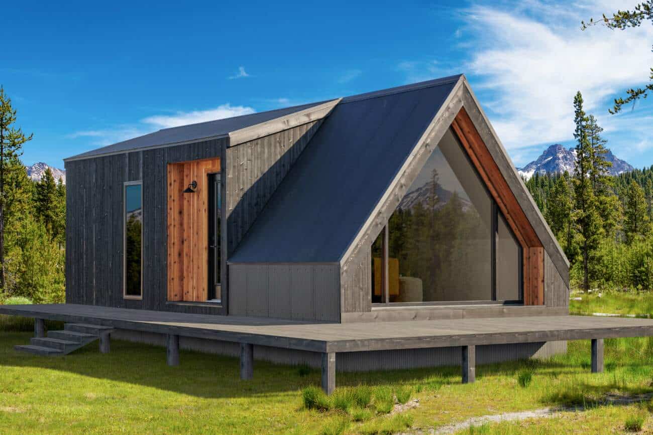 A frame campground park model