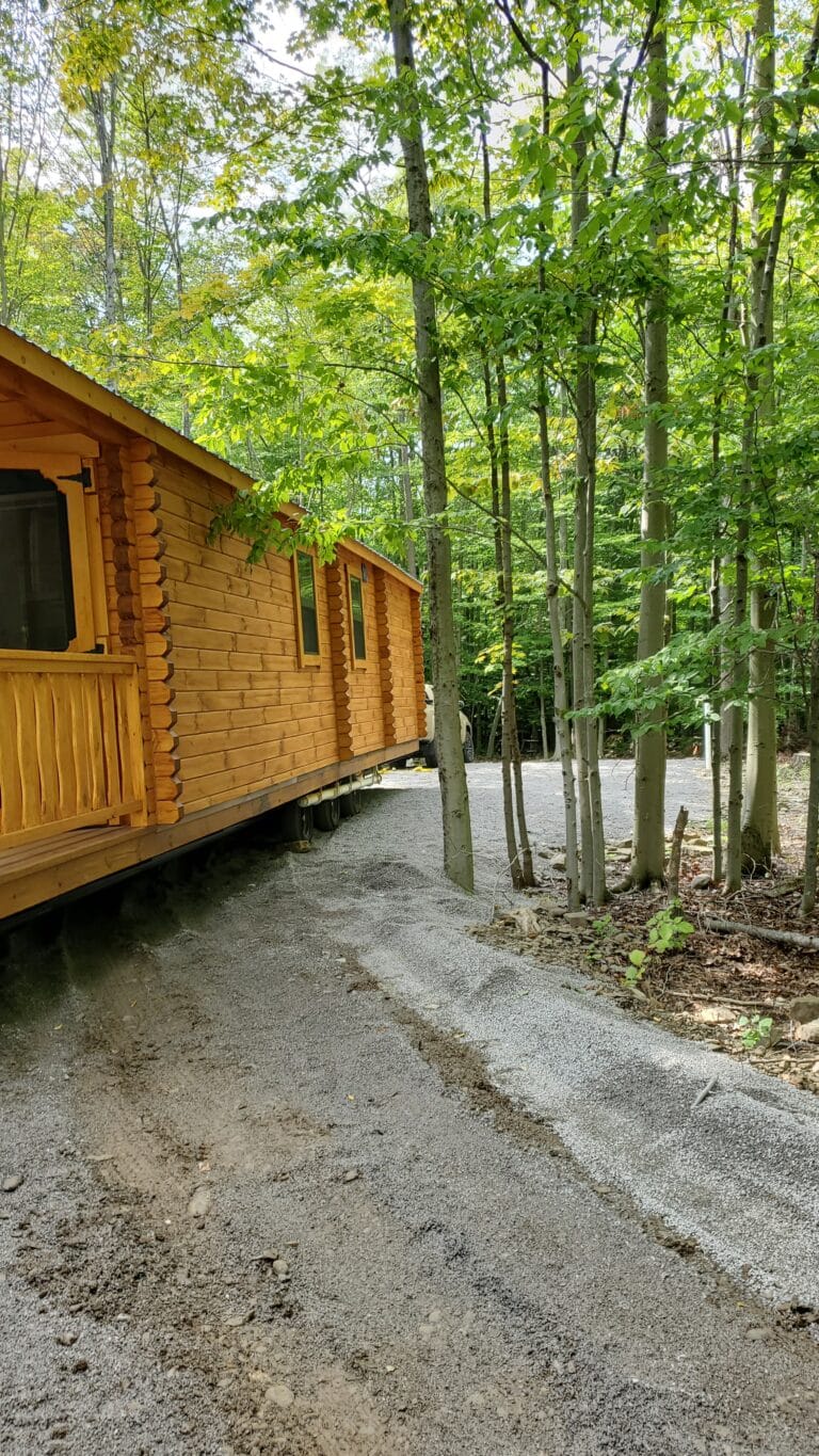Lakeview Log Park Model in Canaseraga NY 1