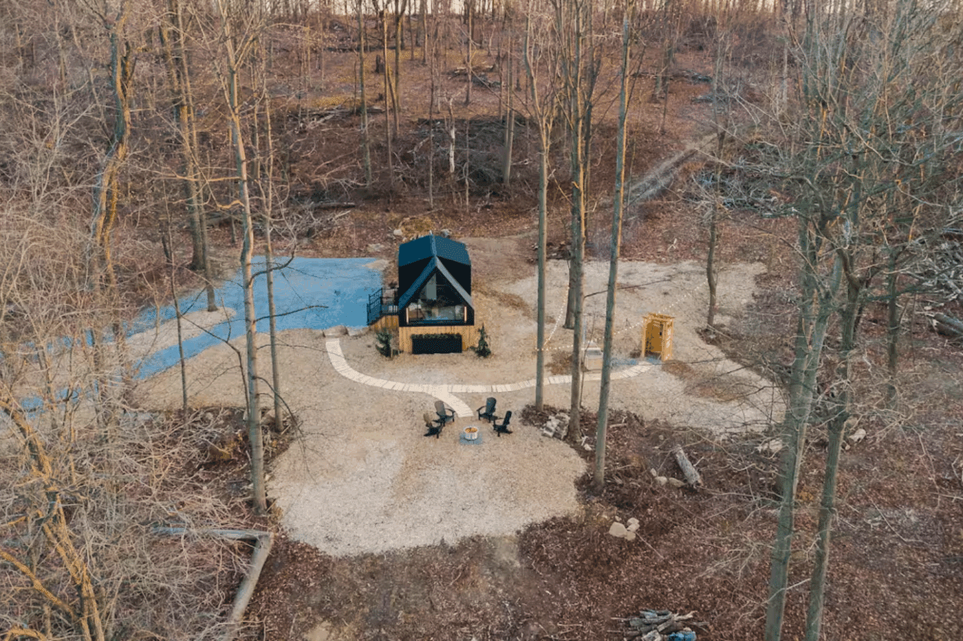 A Frame Park model tiny home in Gap Pa built by Psy Homes