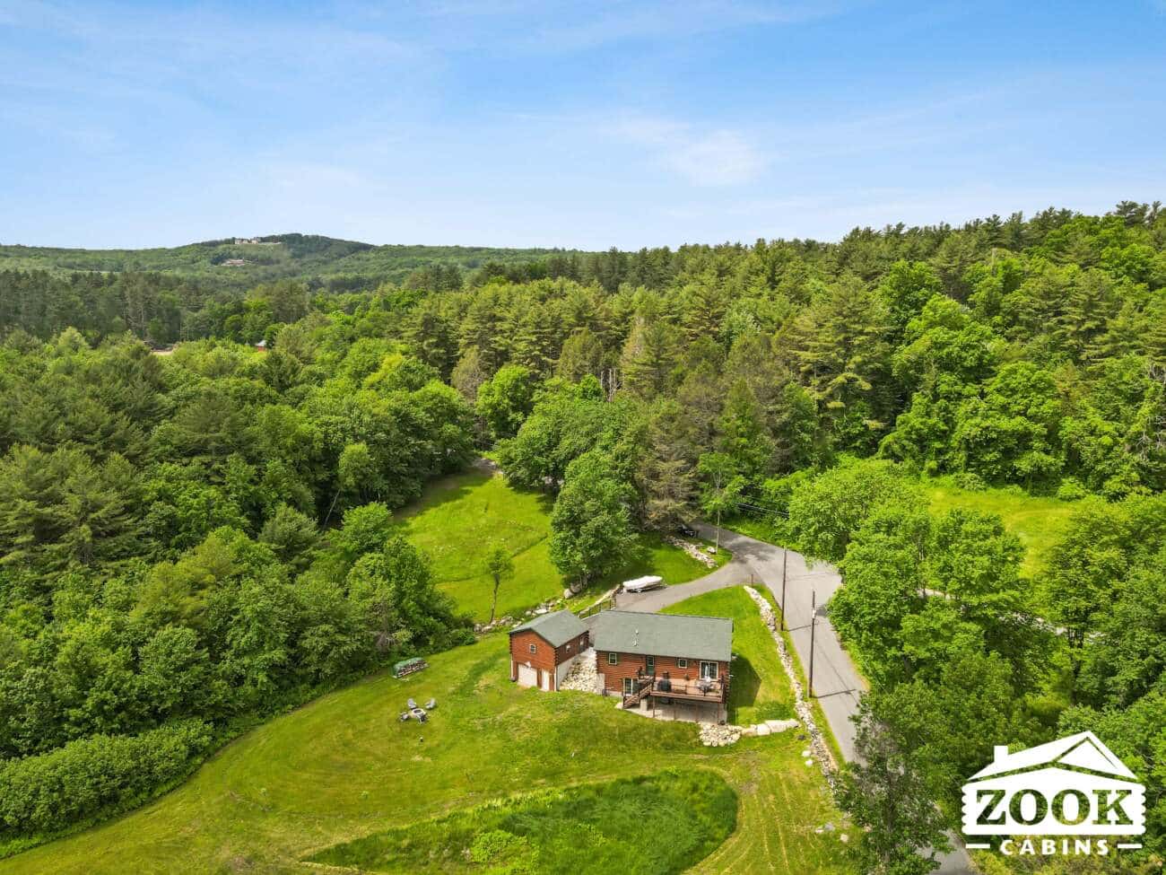 Overview photo of 26x44 Frontier Log Cabin in Monson MA