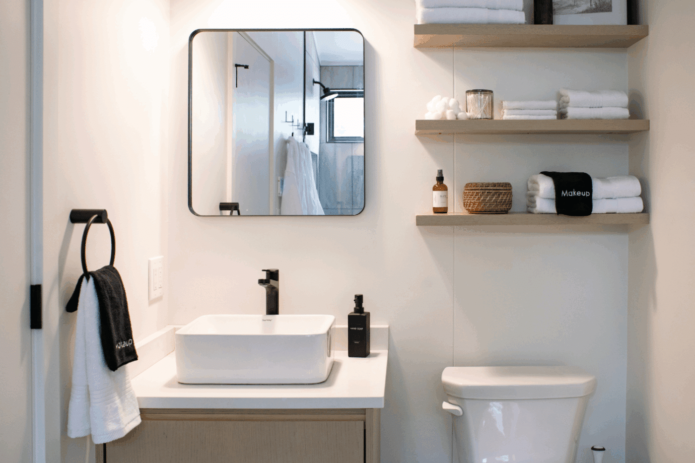 A Frame studio park model tiny home bathroom New Holland Pa site 139