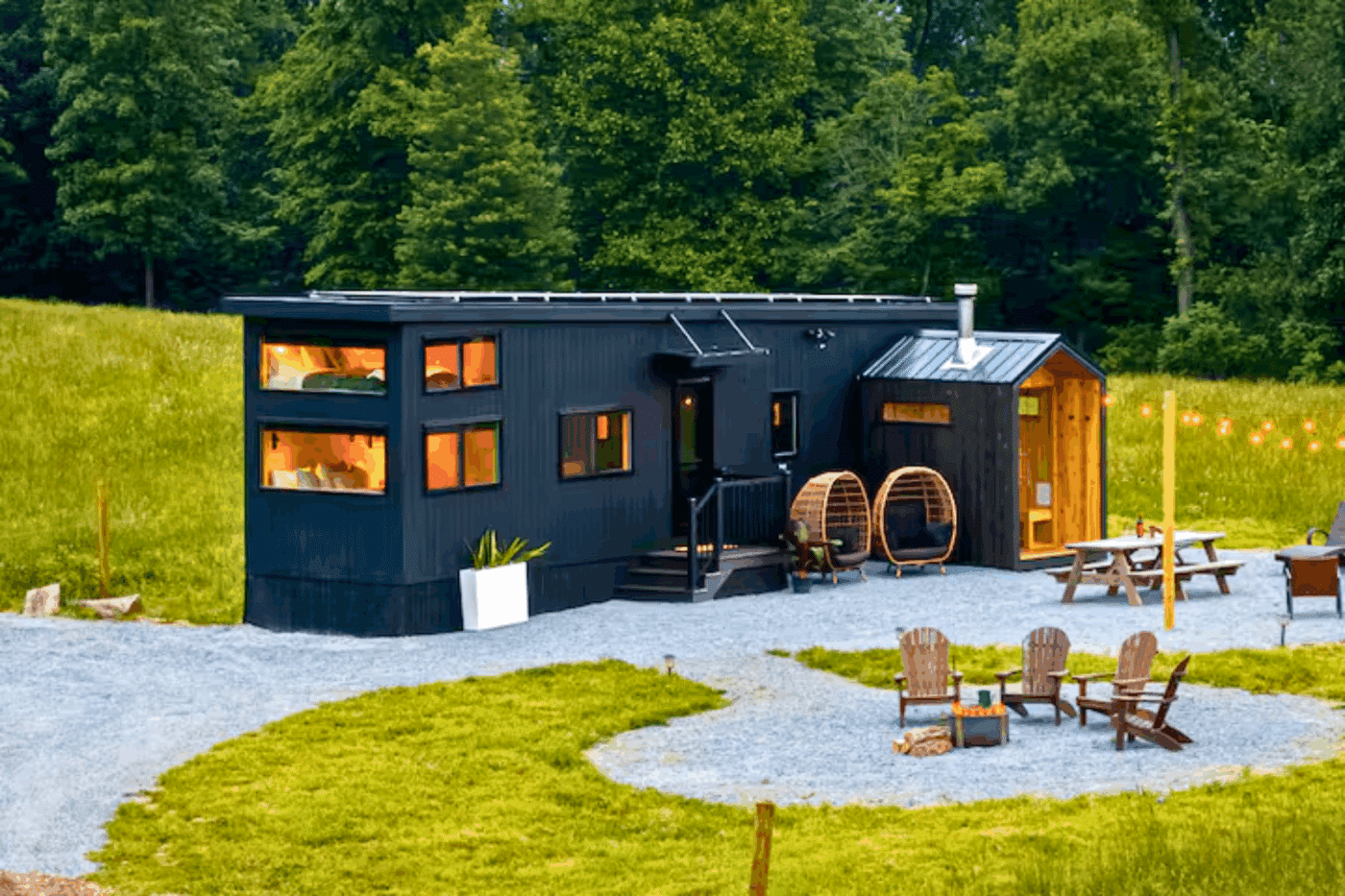 Off Grid Nook Family park model with Sauna in Gap Pa