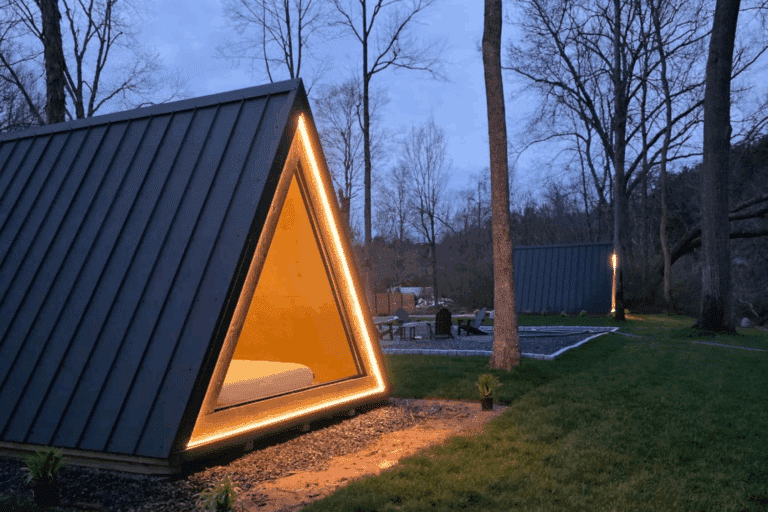 Vistia glamping pods in Augusta West Virginia built and designed By Psy Homes