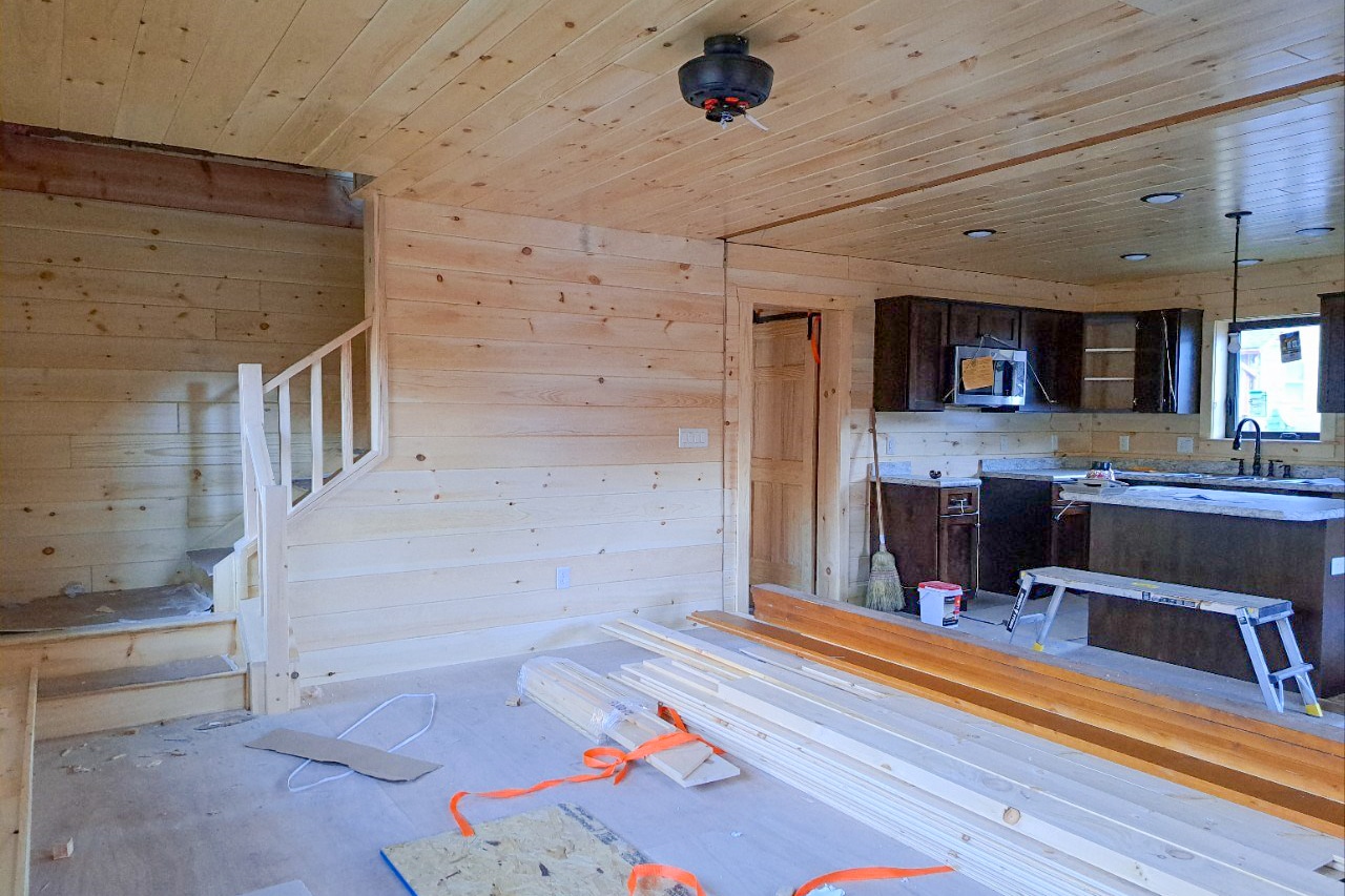 26x36 Prefab Cabin in Empire CO under construction