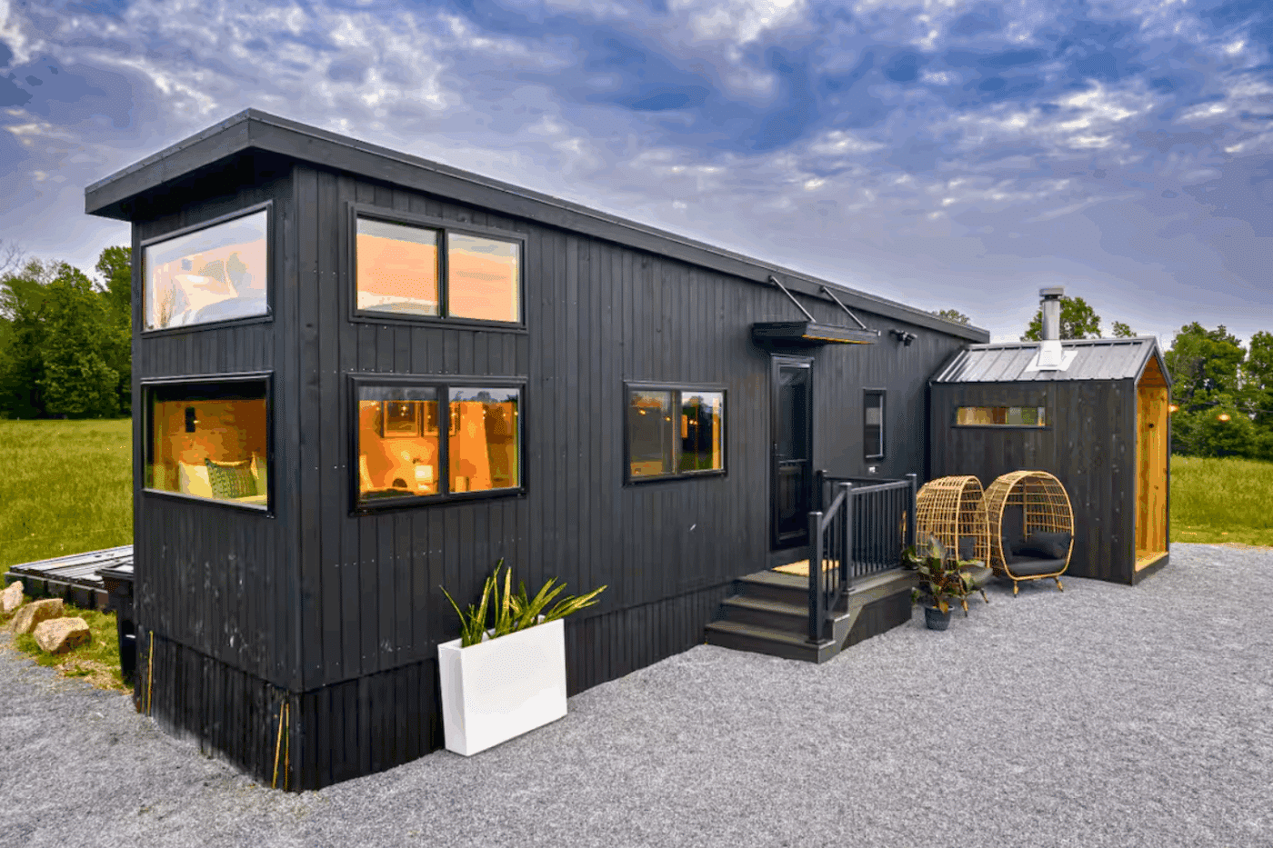 Entry of Nook Family Park Model buitl and designed by Psy Homes