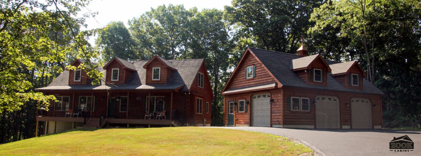 completed cabin in jarrettsville maryland