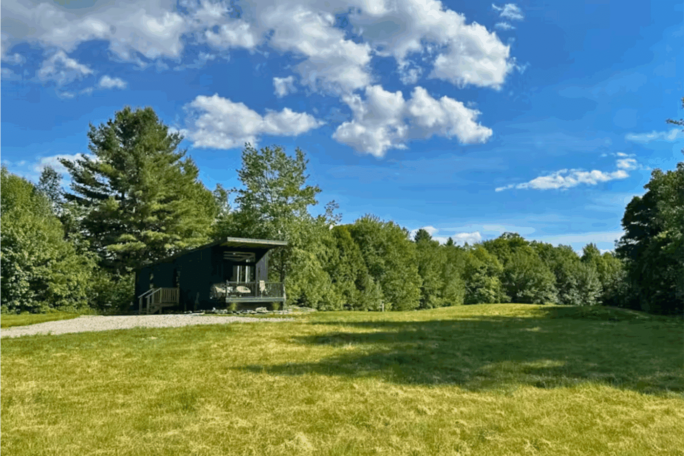 private vacation retreat with Rockwood park model tiny home in Weston VT