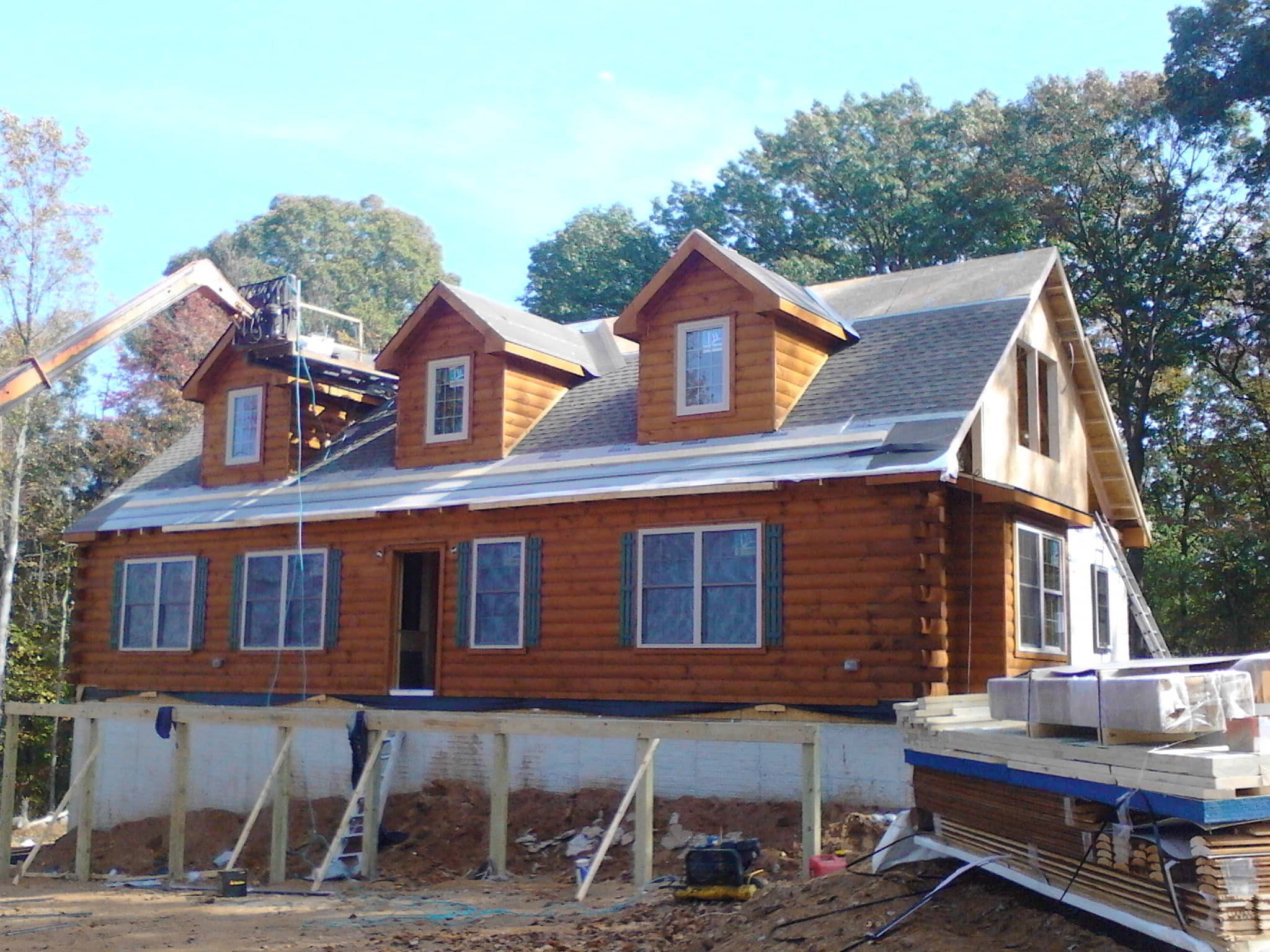 cabin building process