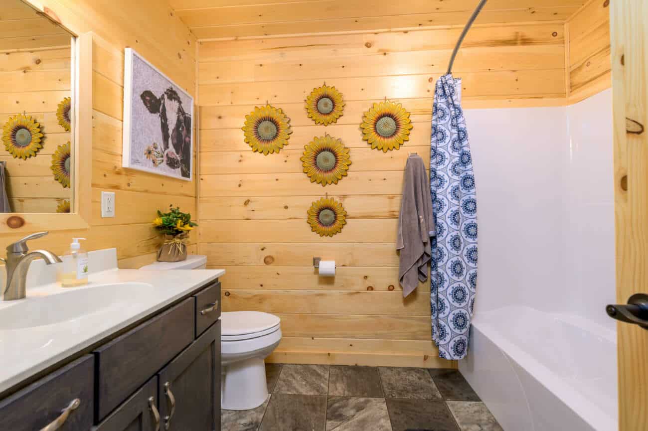 Master Bath Prefab Cabin in Russell KS