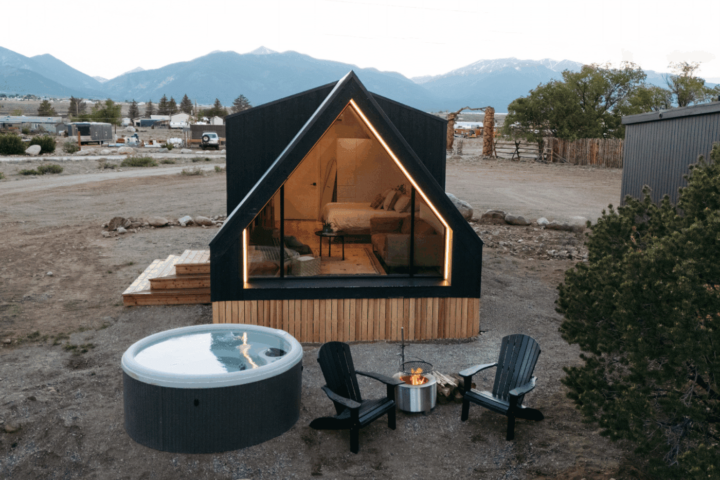 Zook CAbins A Frame Studio for Short term rental in Buena Vista Colorado