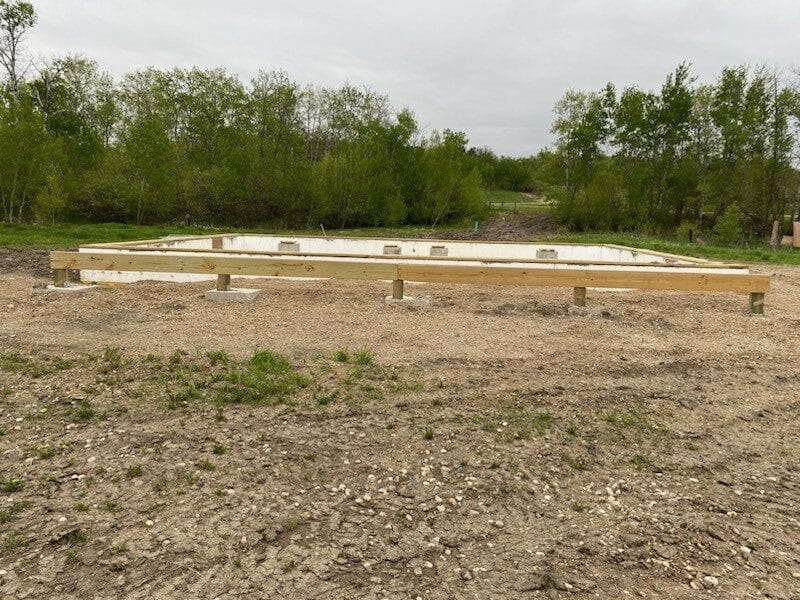 26×36 Glacier in Belcourt ND foundation photo