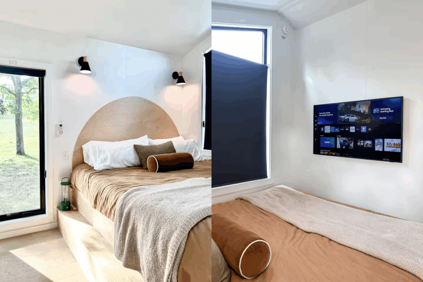 Bedroom with king sized bed in Friedens pa