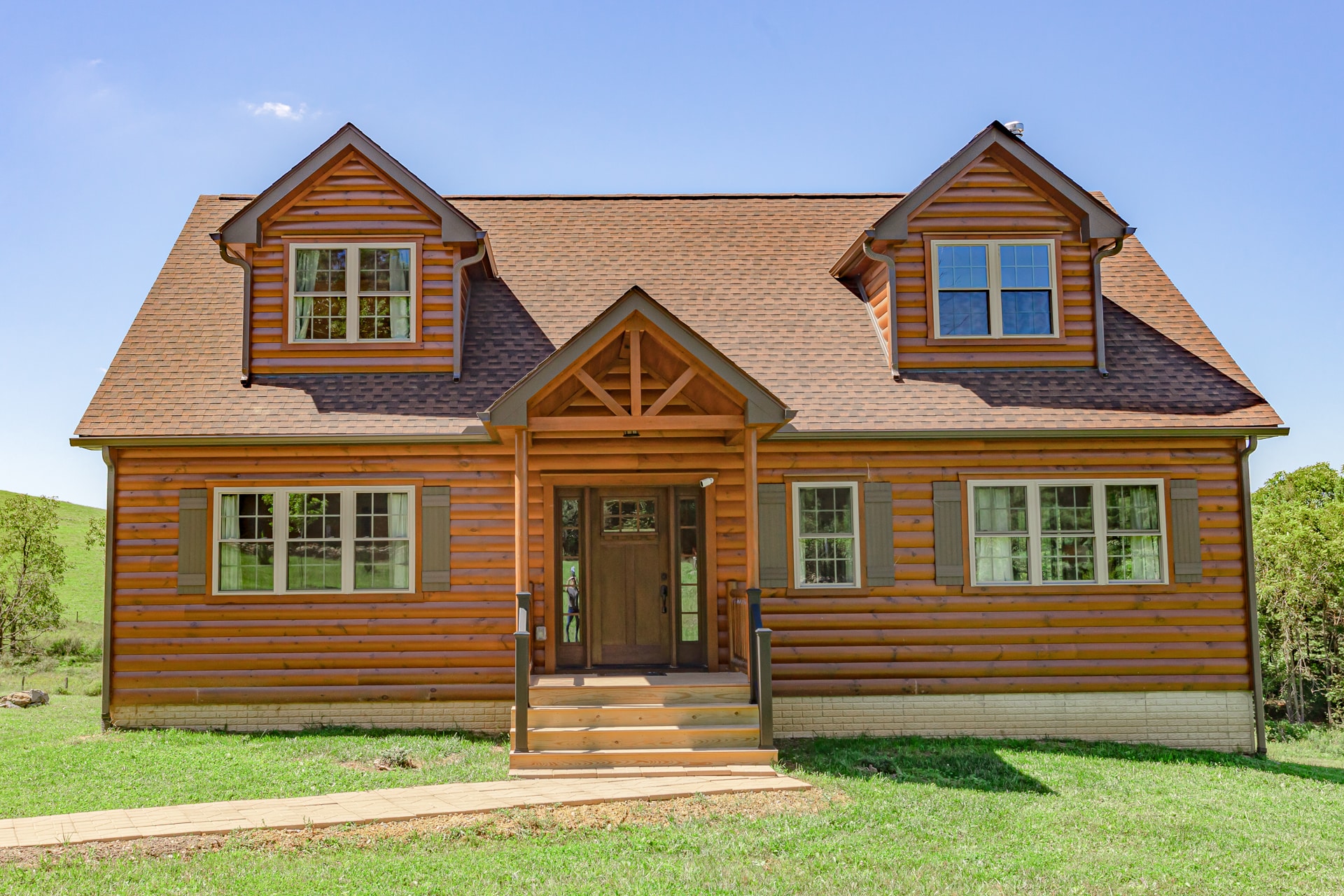 chalet log cabin available with zook cabins. amish built