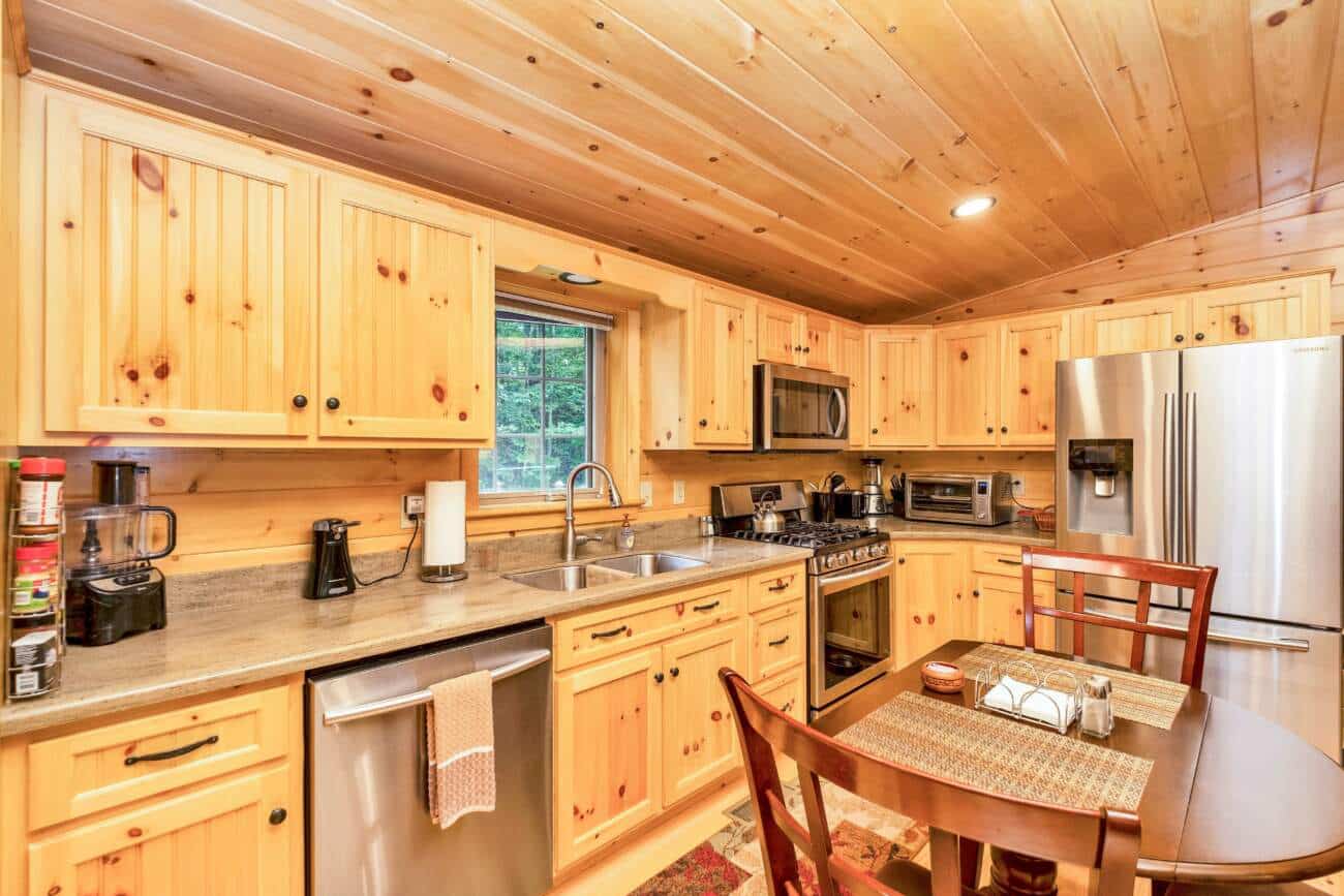 wood finished interior in Cullowhee NC