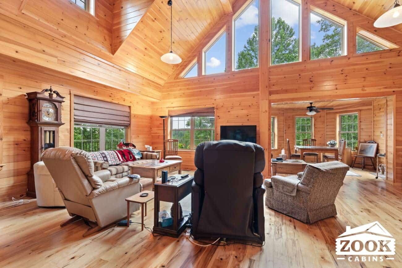 interior of prefab cabin in maryland