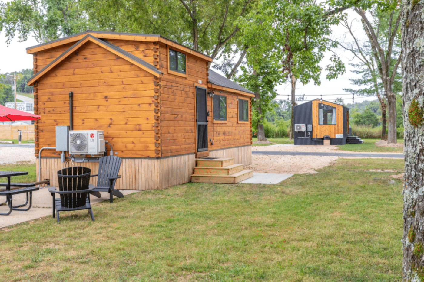 zook cabins park models at bull creek RV park Branson MO