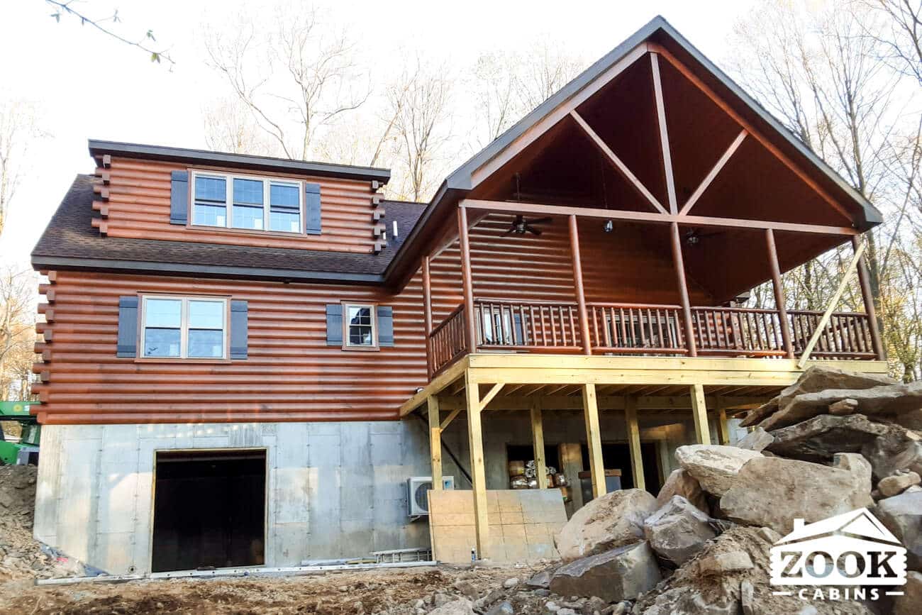 Prefab Cabin in Greentown PA with deck