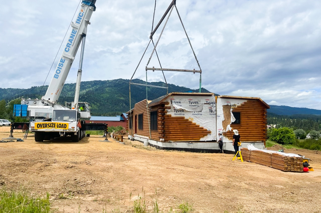 prefab cabin in Garden Valley ID 6