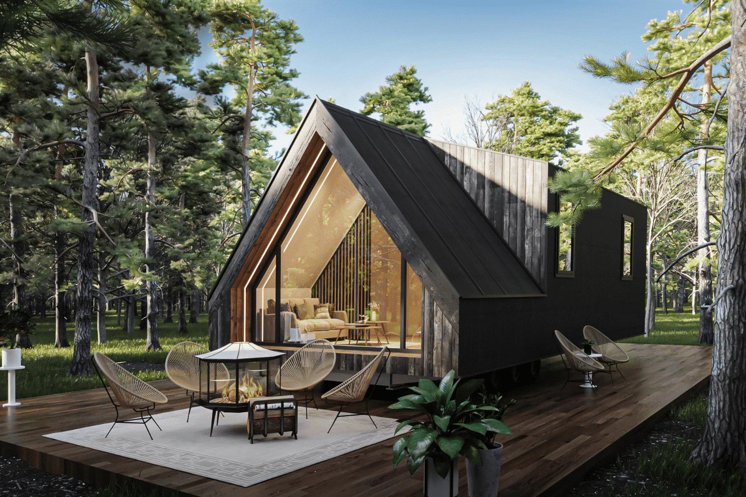 The A Frame Staged, Utah Tiny House