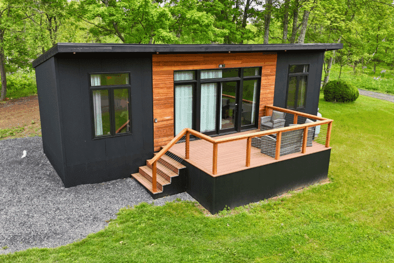 Alpine park model tiny home in Milroy Pa built and designed by Psy Homes
