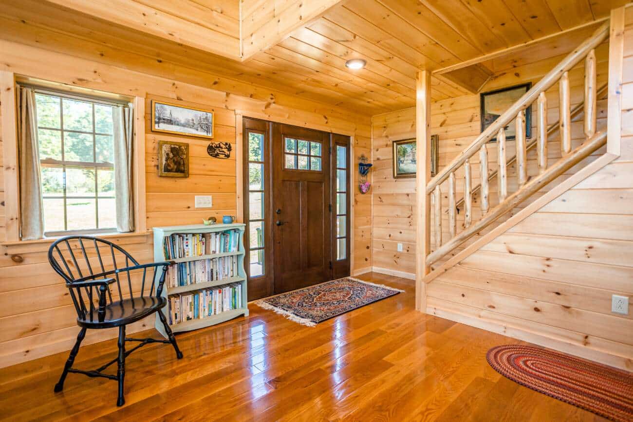 Front door Log Home in Middlebrook VA