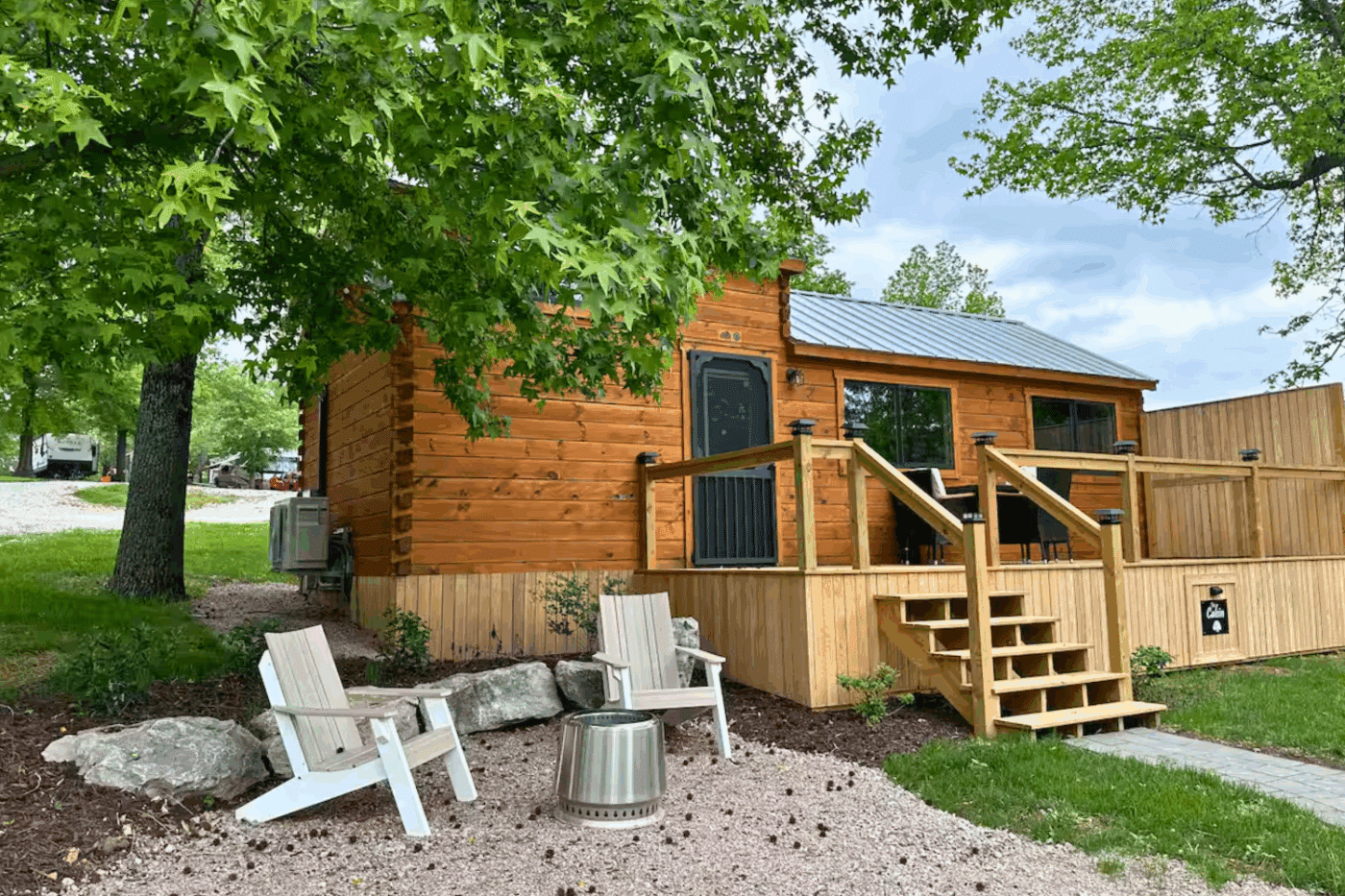 Pinecrest park model tiny home in Harrison Arkansas built and designed by Psy Homes in Gap Pa