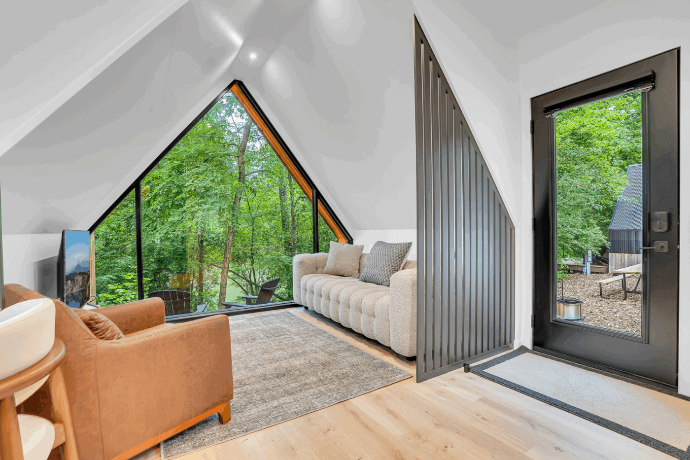 A Frame Park Model Tiny home in Alexandria Pa at Greene Hills Resort And Campground Site 17