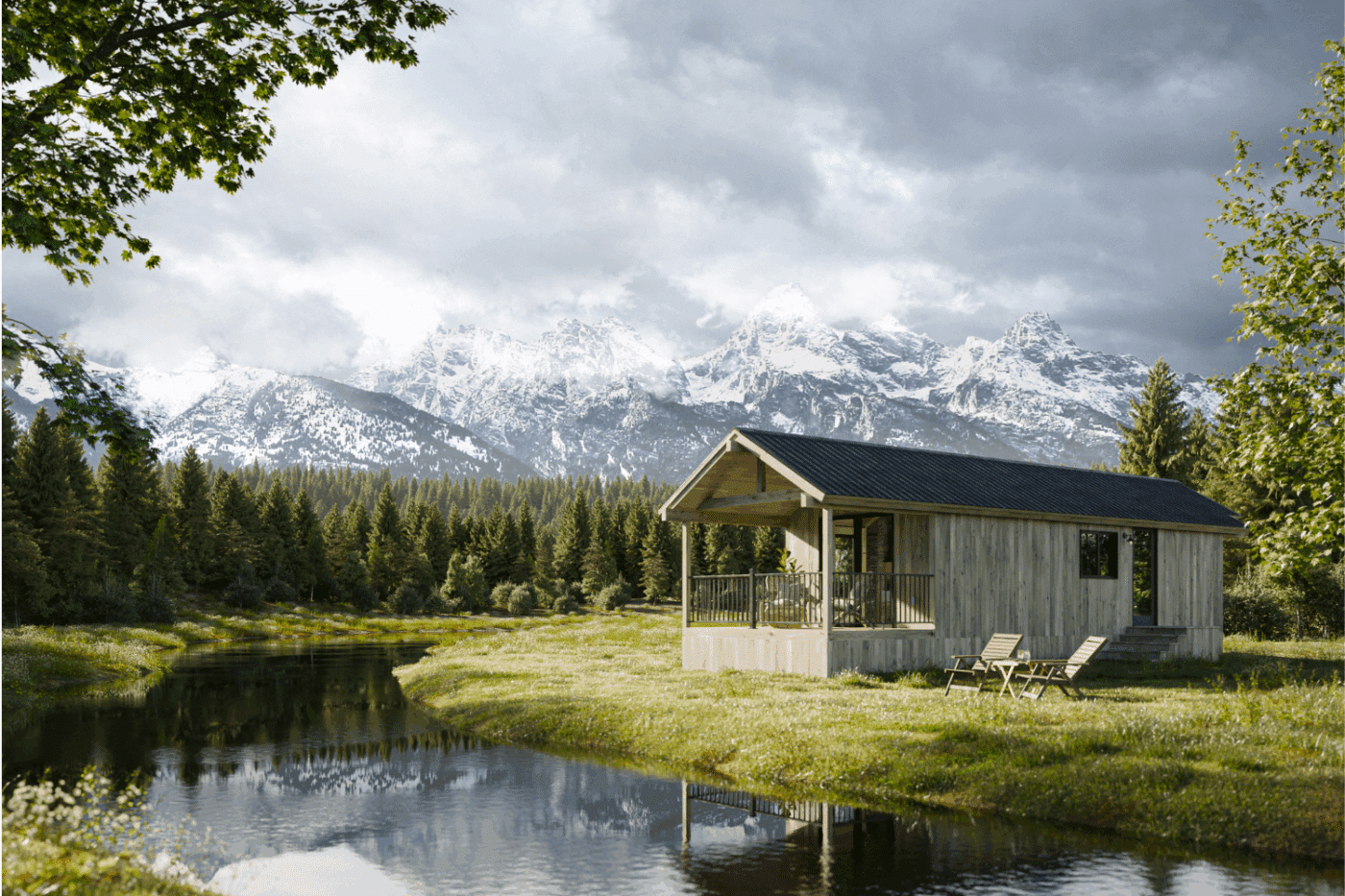 Denali park model tiny home built and designed by Psy Homes