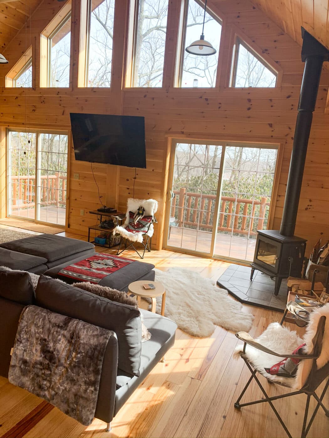 view from cabin in jim thorpe pa