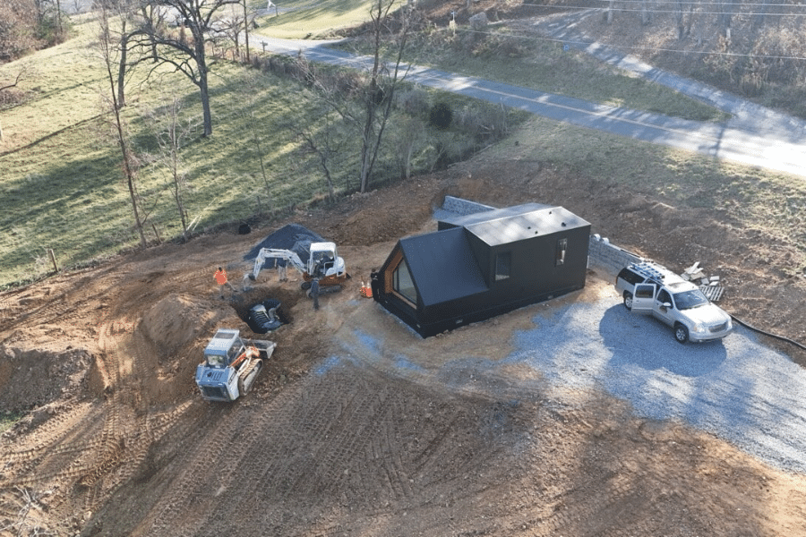 ADU being placed on site in VA