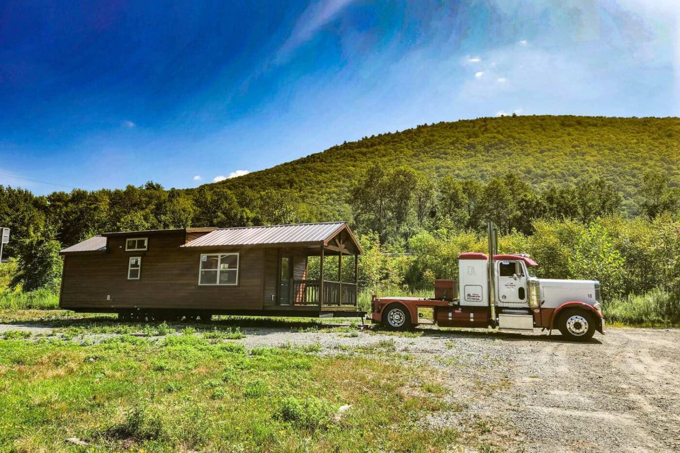 Park Model During Delivery