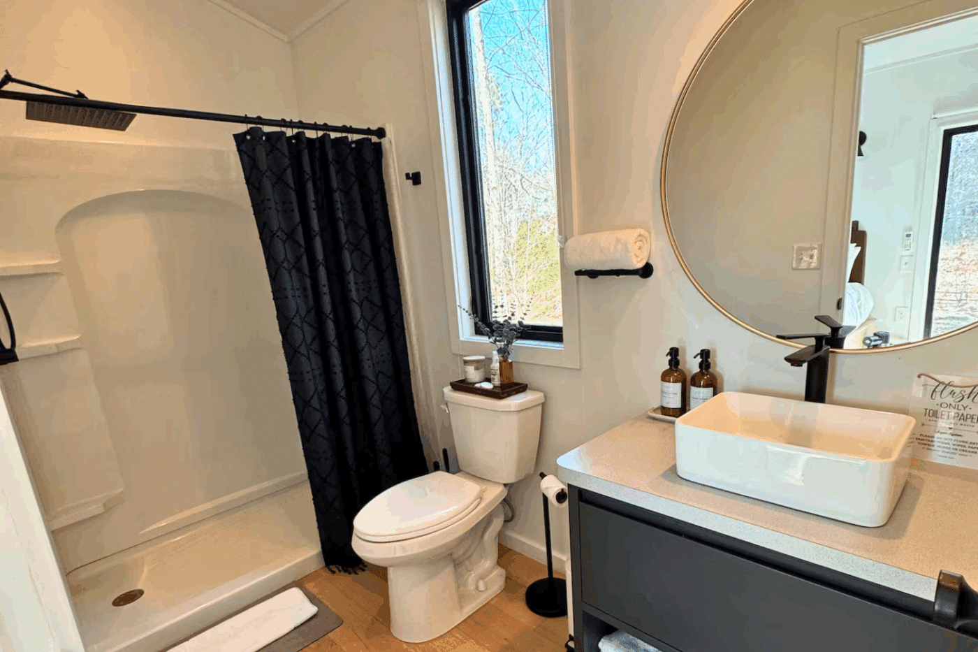 A Frame tiny homes built by Psy Homes and located in South Berwick Maine