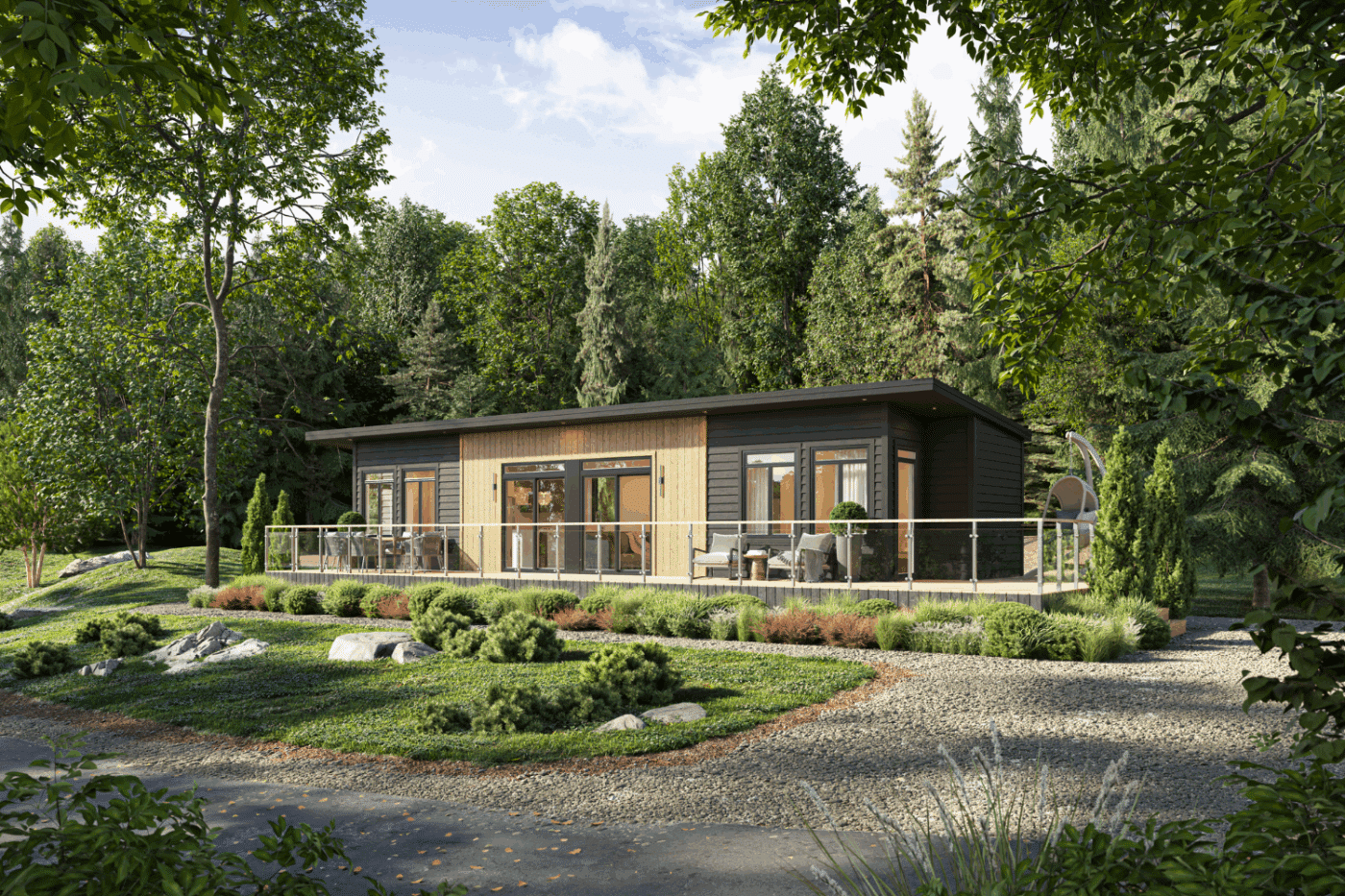 Sonoma HUD Luxury Mobile Home created by Psy Homes in Black