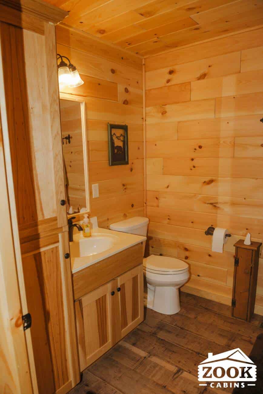 Glacier Log Home in Stroud OK bathroom 1