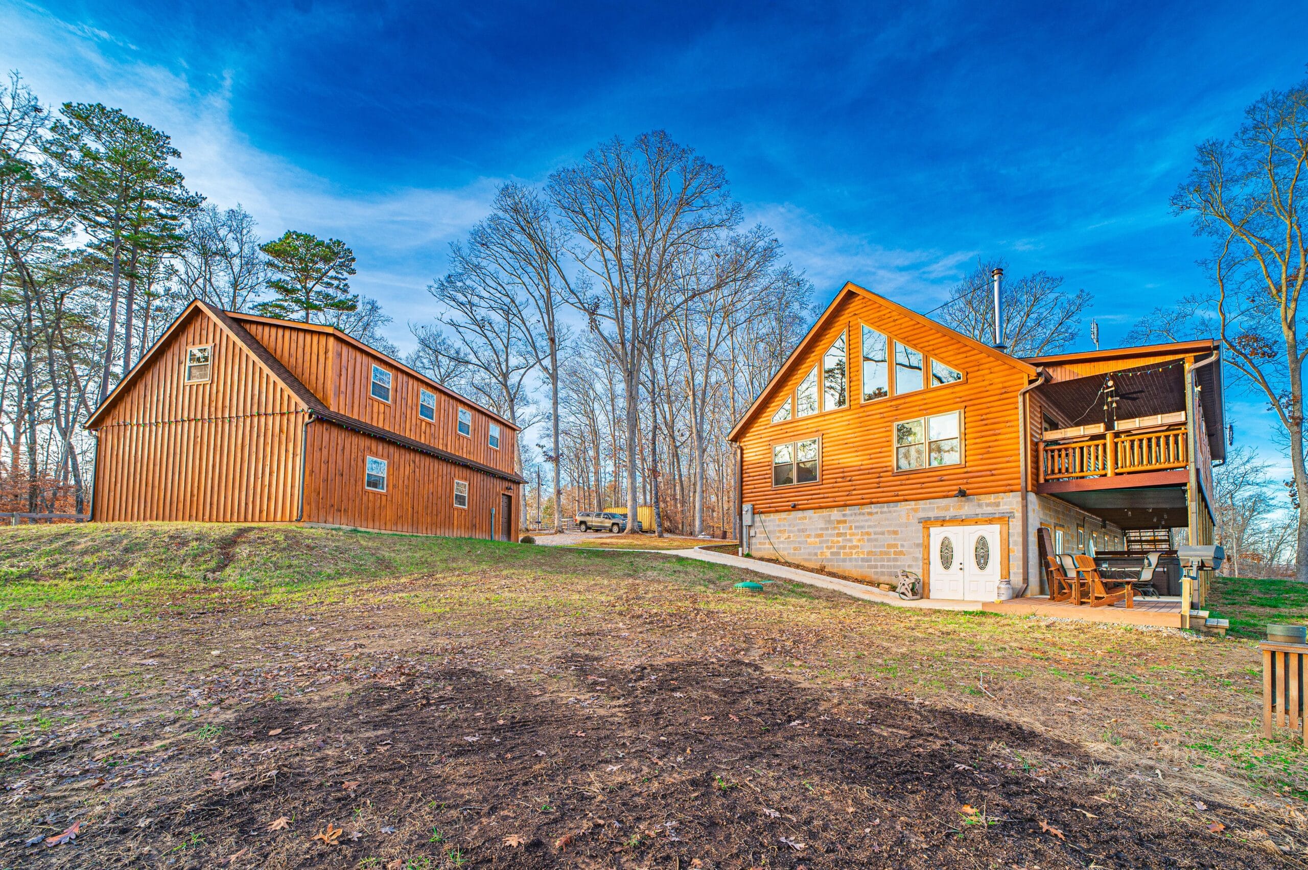 24x36 Real Log Garage