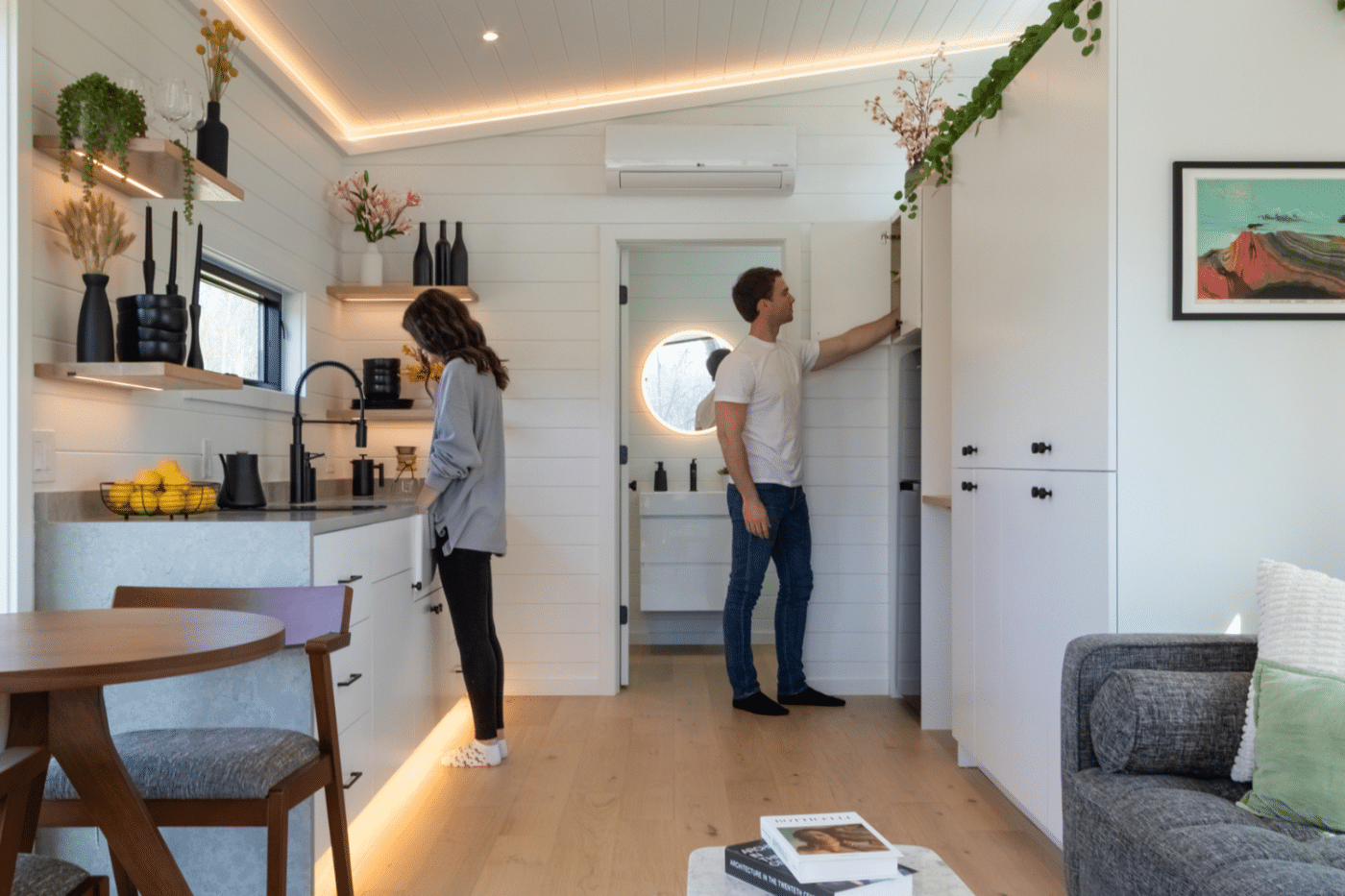 Debt free camper living zook cabins luna park model