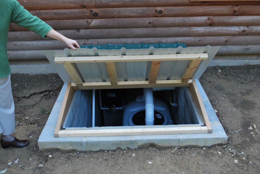 log home utility access