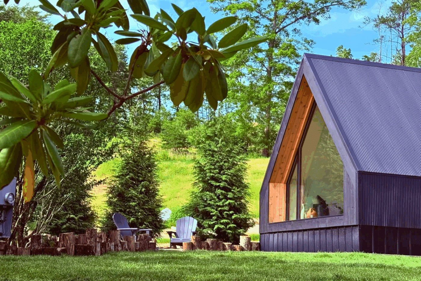 Cozy park model cabins in Balsam Grove North Carolina