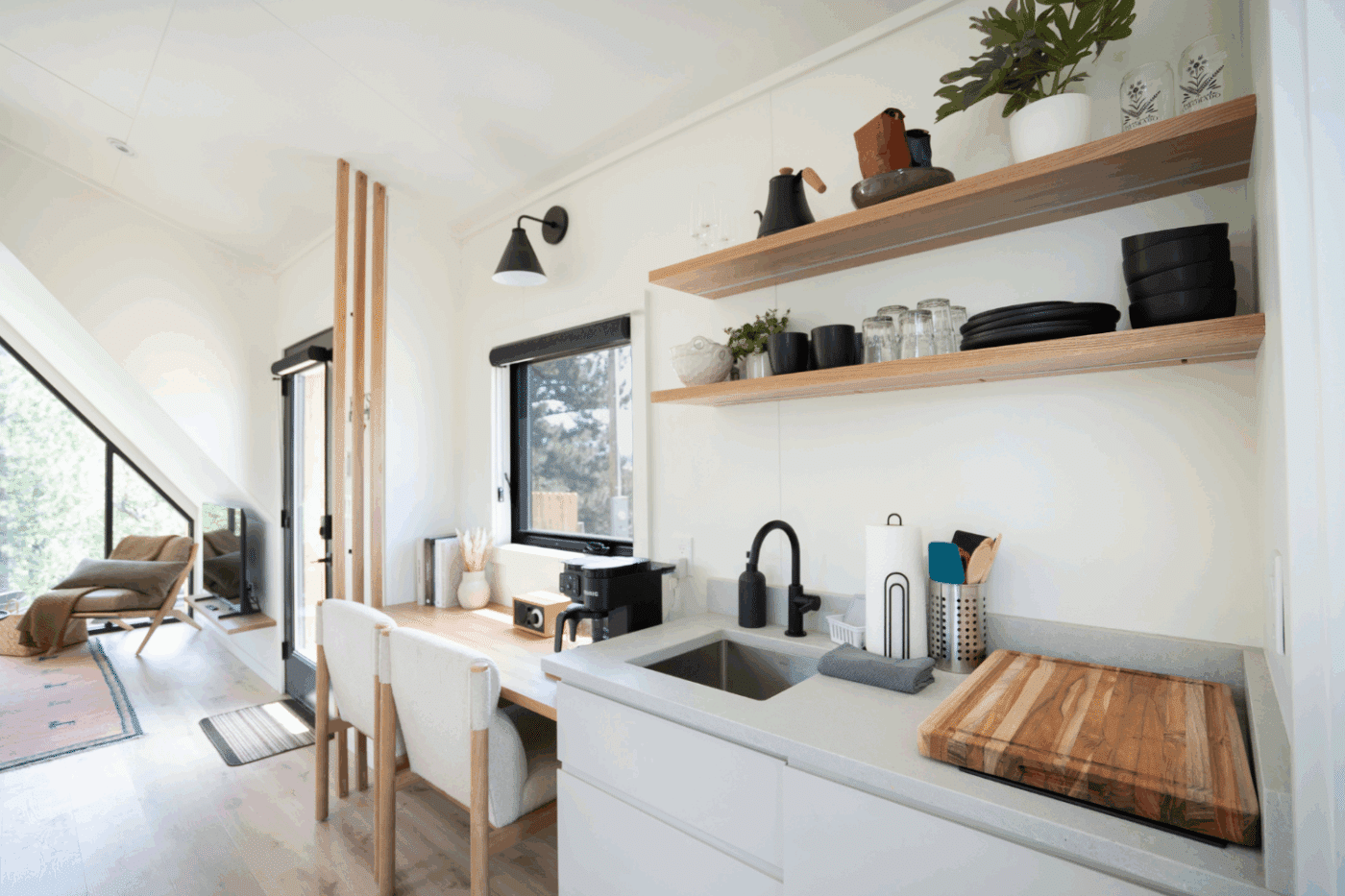 A Frame Studio in Buena Vista Colorado with kitchenette built and desieged