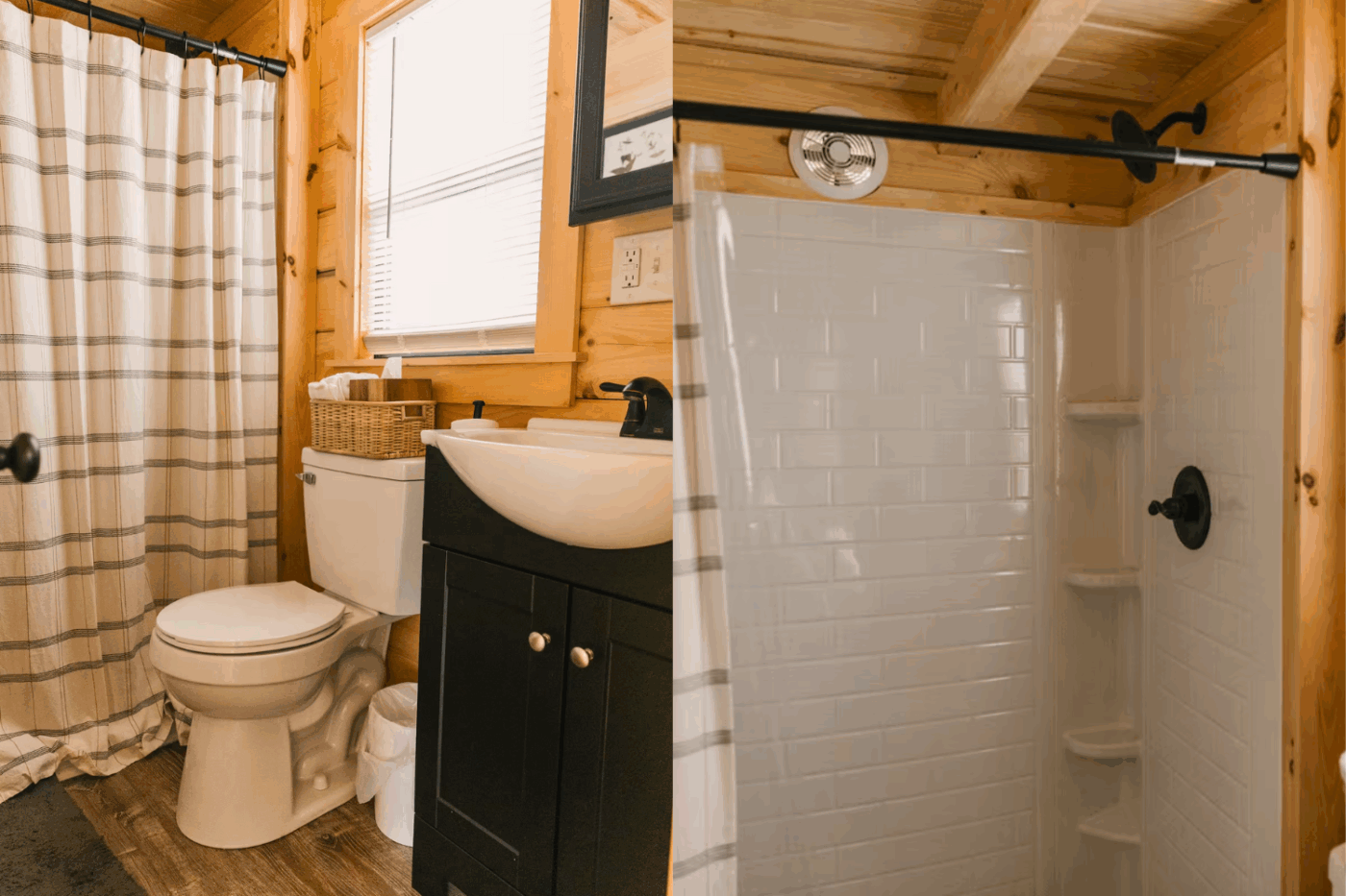 bathroom in Pinecrest park model built and designed by Psy Homes at Somerset Resort